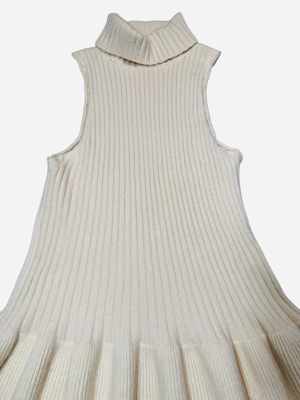 NWT New $128 Free People Millie Sweater Mini Dress In White Swan Size XL - Picture 5 of 8